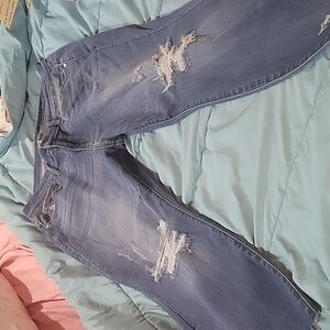 JUDY BLUE SKINNY FIT DISSTRESSED JEANS